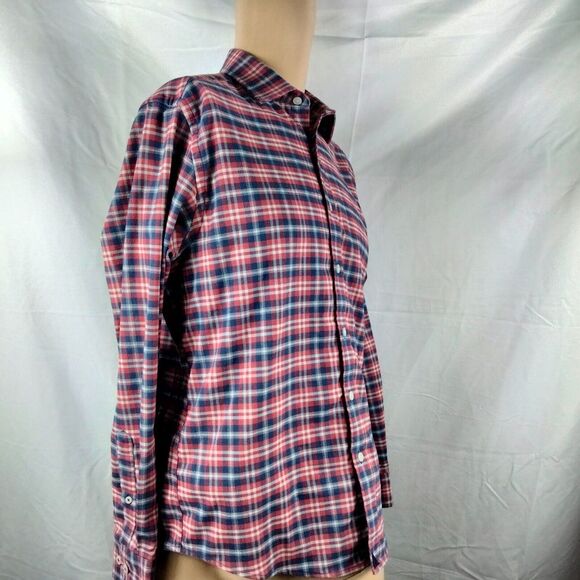 UNTUCKIT Men's Sz M Multicolor Plaid Long Sleeve Button-Front Millbrook Shirt - Picture 4 of 6